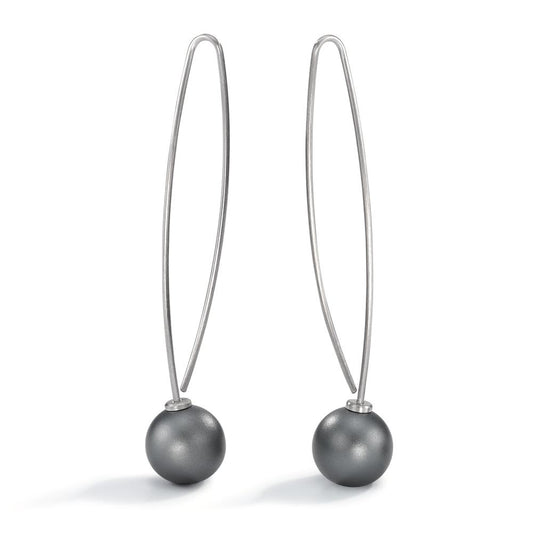 Drop Earrings Stainless steel, Aluminum Ø9 mm