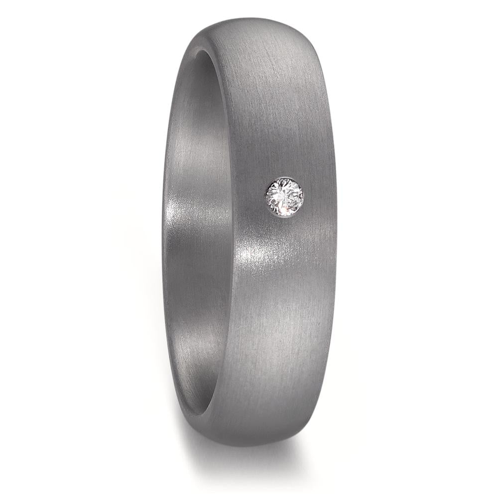 Wedding Ring Tantal 999 Diamond 0.04 ct, w-si