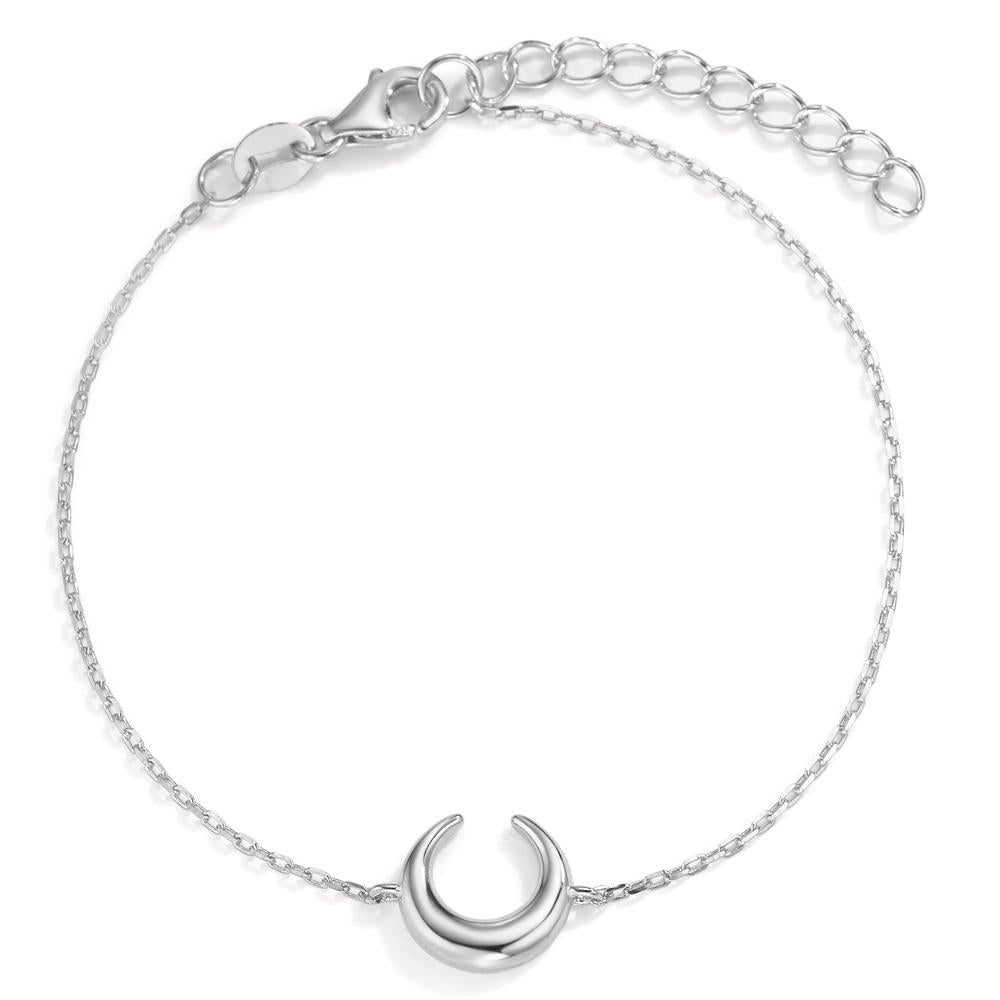 Bracelet Silver Rhodium plated Moon 16-19 cm