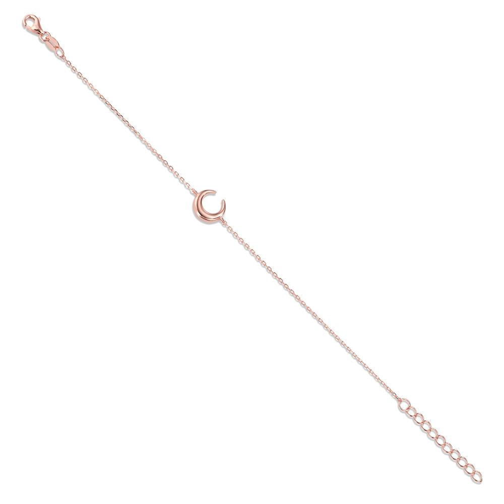 Bracelet Silver Rose Gold plated Moon 16-19 cm