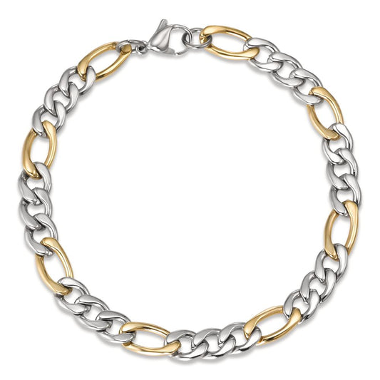 Bracelet Stainless steel Yellow Bicolor 19 cm