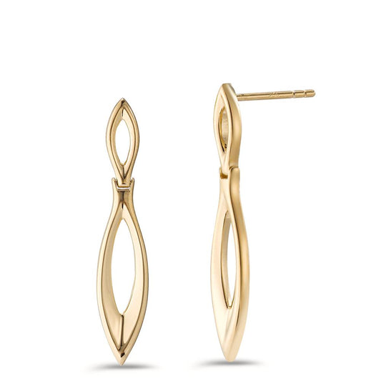 Drop Earrings Silver Yellow Gold plated