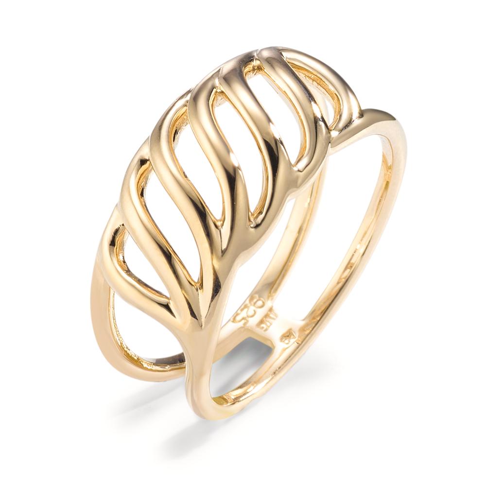 Ring Silver Yellow Gold plated