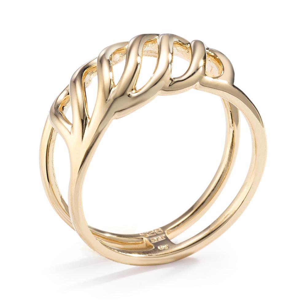 Ring Silver Yellow Gold plated