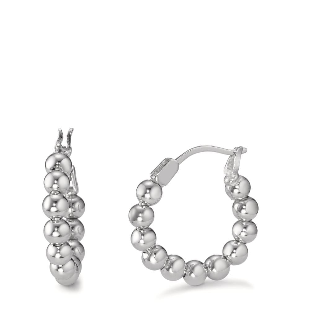 Hoop earrings Silver Rhodium plated