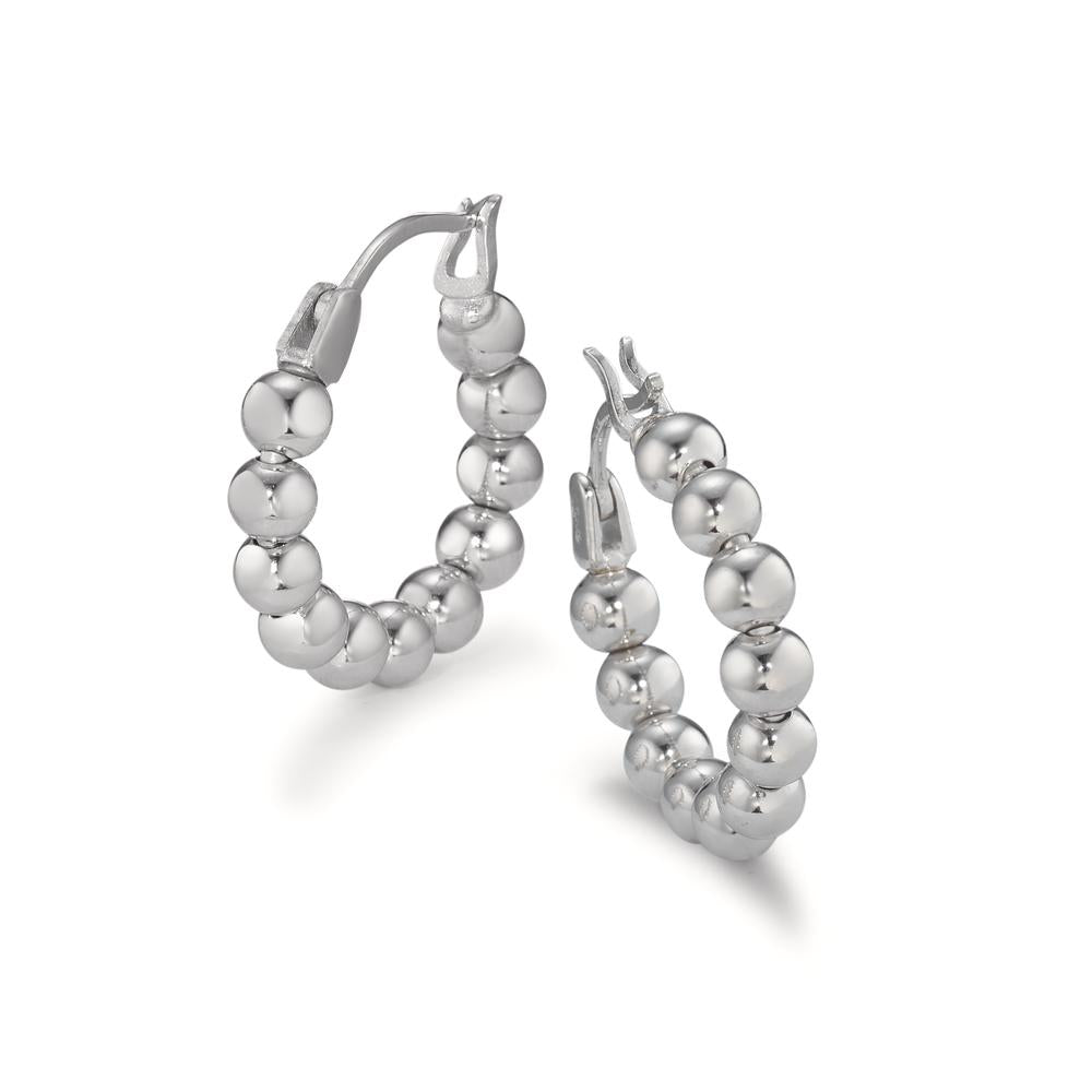 Hoop earrings Silver Rhodium plated