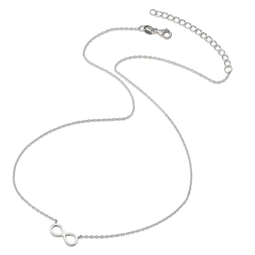 Necklace Silver Rhodium plated Infinity 39-44 cm