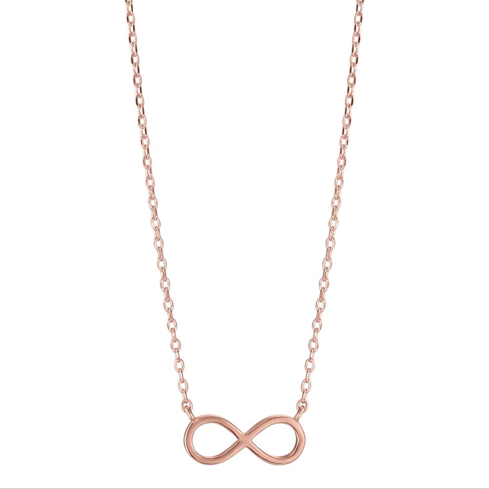 Necklace Silver Rose Gold plated Infinity 39-44 cm