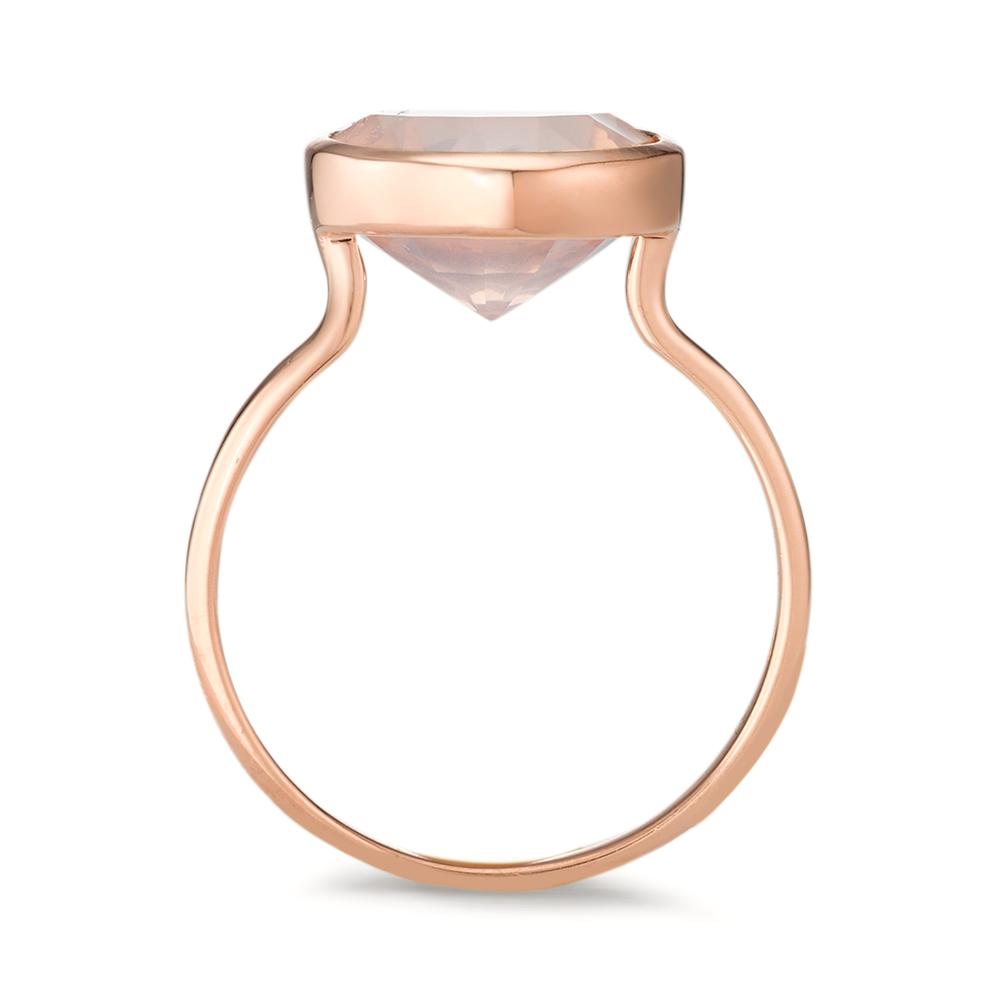 Ring Silver Rose Quartz Rose Gold plated Ø11.5 mm