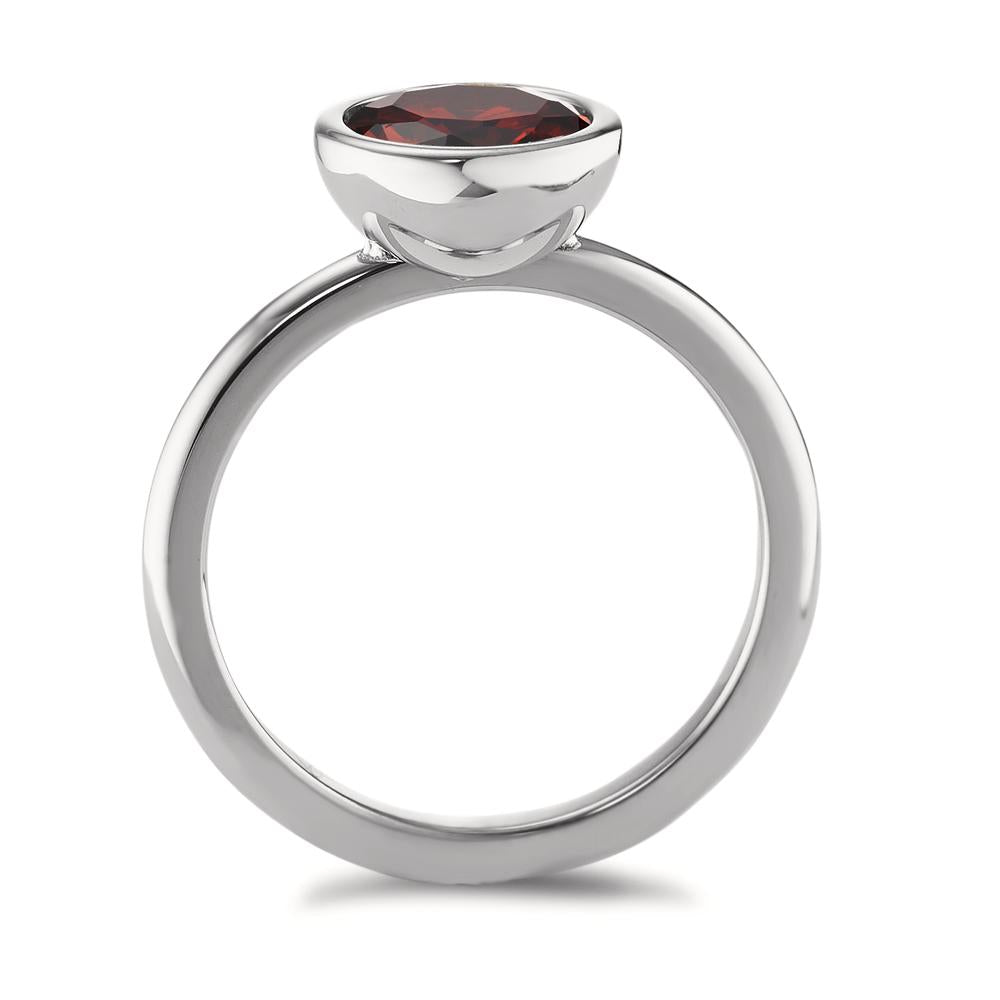 Ring Stainless steel Zirconia Bordeaux Ø9.5 mm