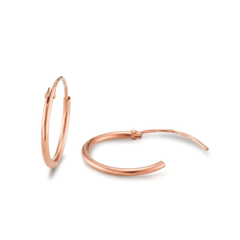 Hoop earrings Silver Rose Gold plated