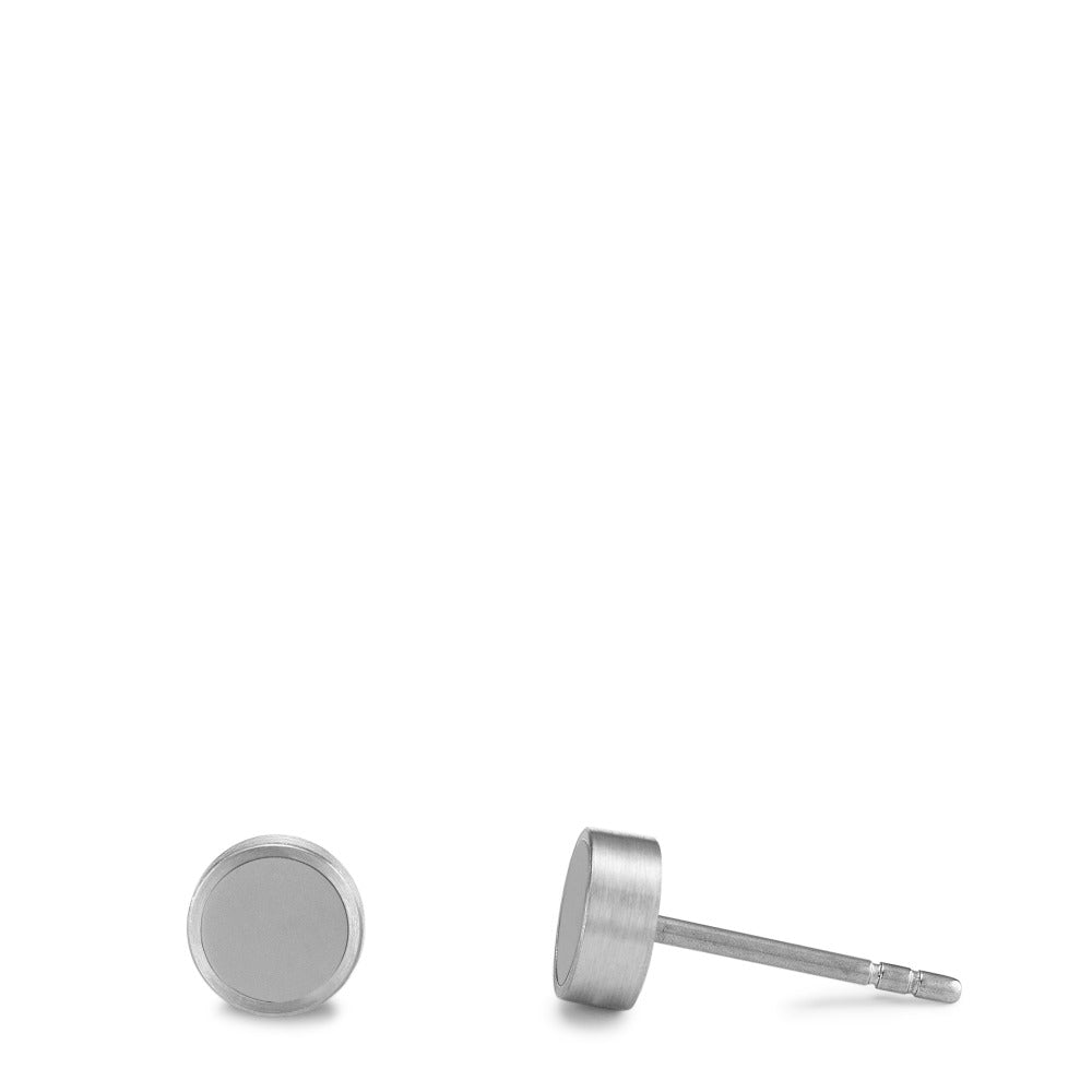 Stud earrings Stainless steel Ø6 mm