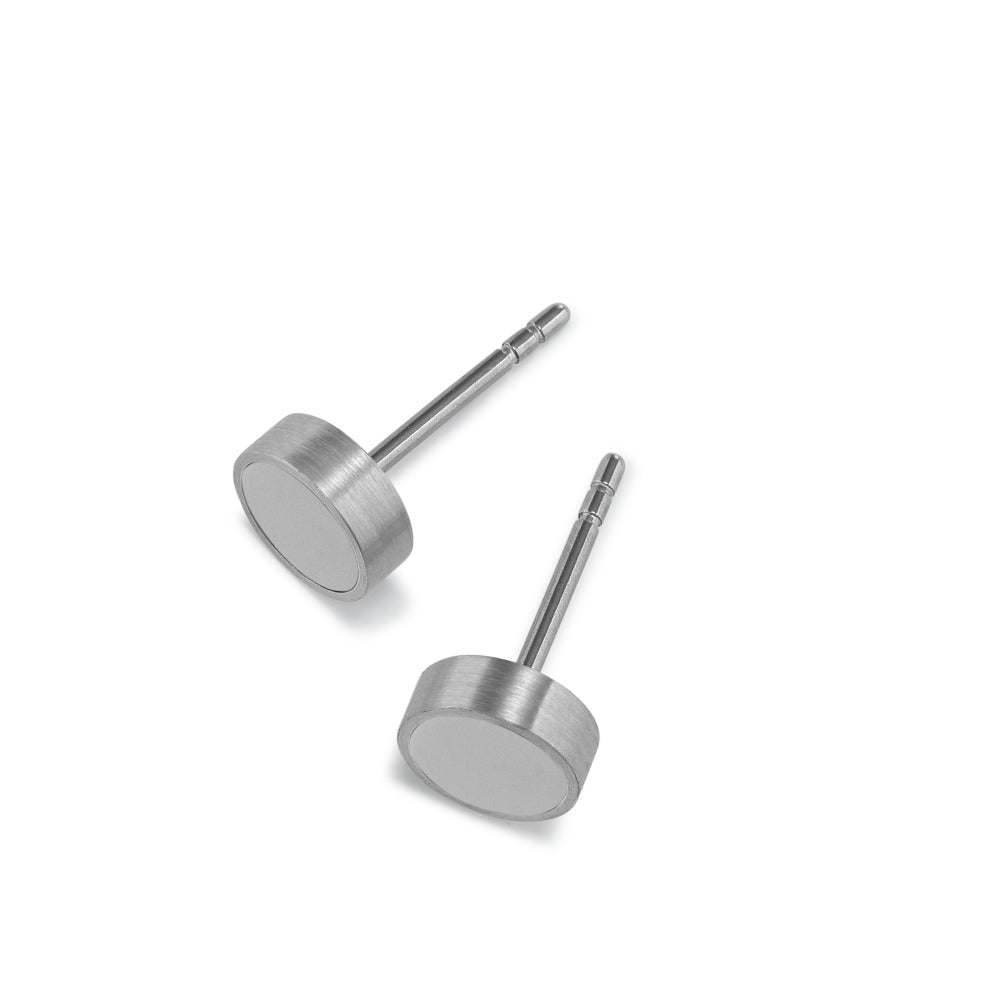 Stud earrings Stainless steel Ø7 mm