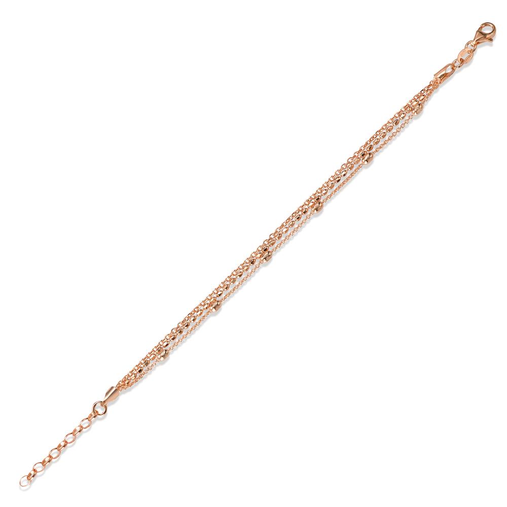 Bracelet Silver Rose Gold plated 16-19 cm