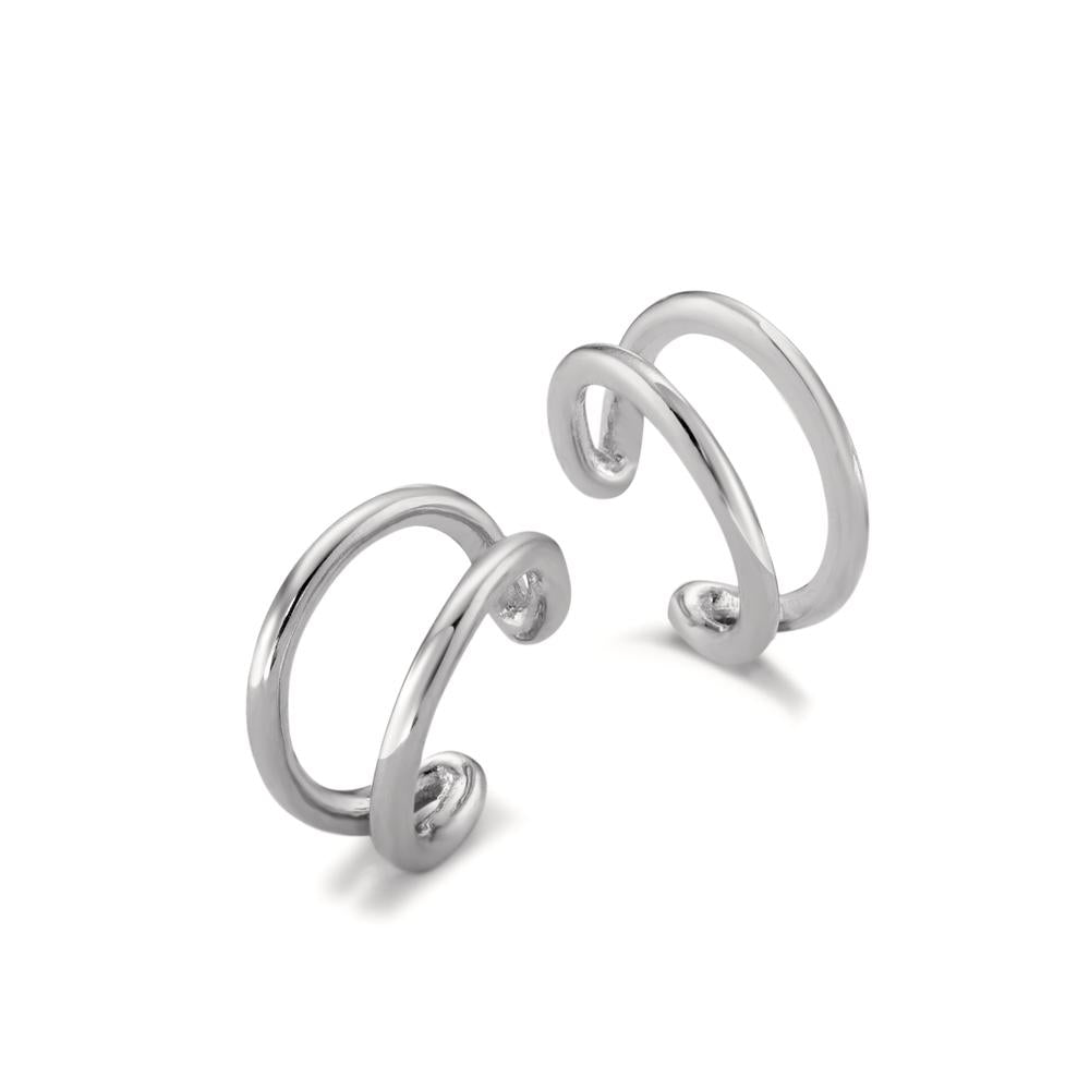 Earrings Silver Rhodium plated Ø10.5 mm