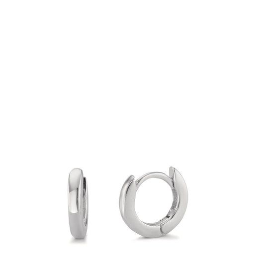 Hinged hoop Silver Rhodium plated