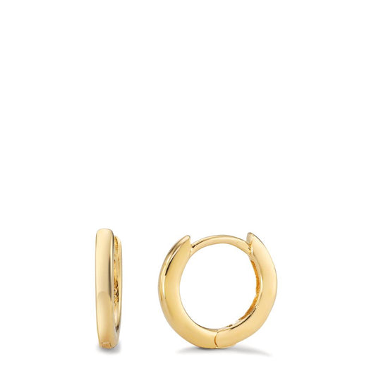 Hinged hoop Silver Yellow Gold plated