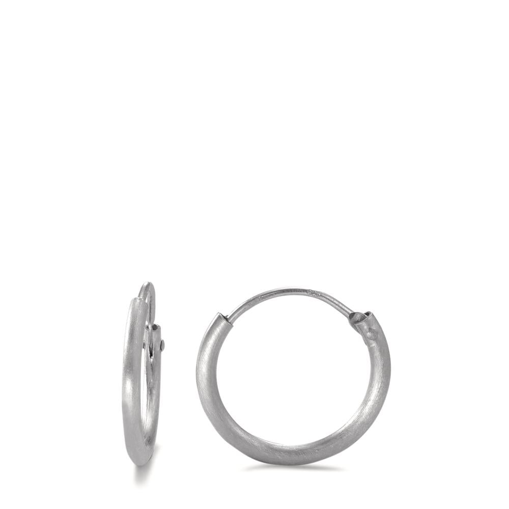 Hoop earrings Silver Rhodium plated