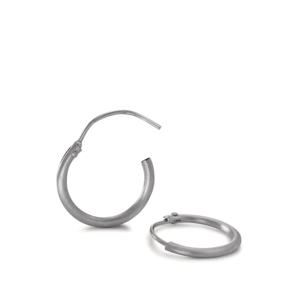 Hoop earrings Silver Rhodium plated