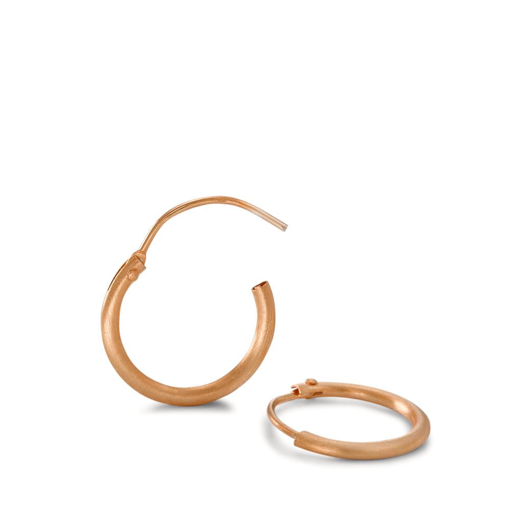 Hoop earrings Silver Rose Gold plated