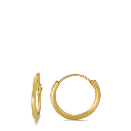 Hoop earrings Silver Yellow Gold plated