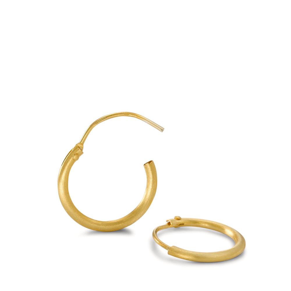 Hoop earrings Silver Yellow Gold plated