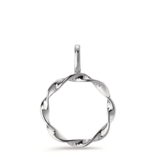 Pendant 9k White Gold Ø12 mm