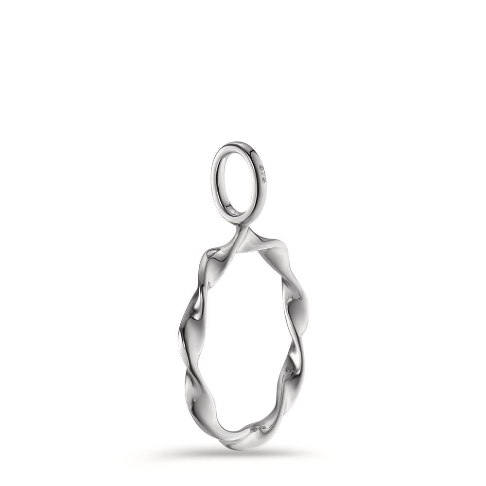 Pendant 9k White Gold Ø12 mm