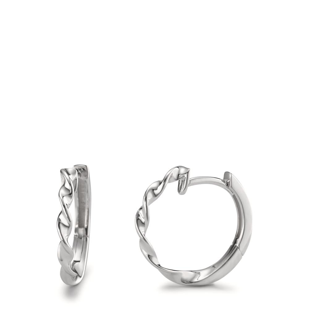 Hinged hoop 9k White Gold