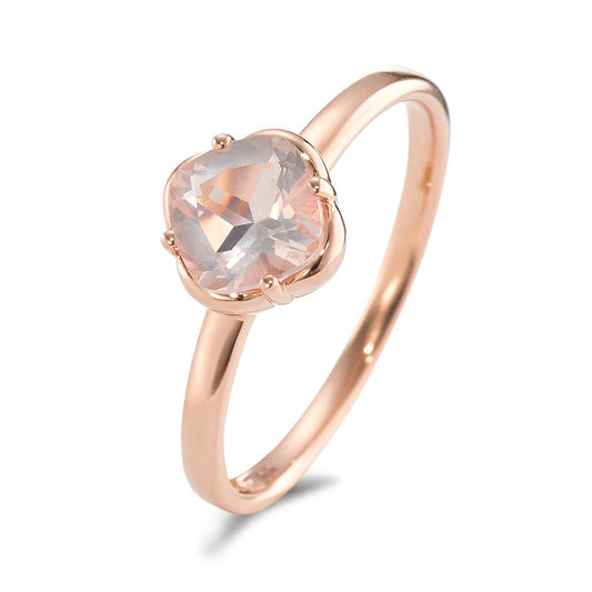 Ring 18k Red Gold Rose Quartz