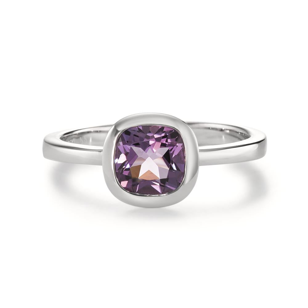 Ring 18k White Gold Amethyst