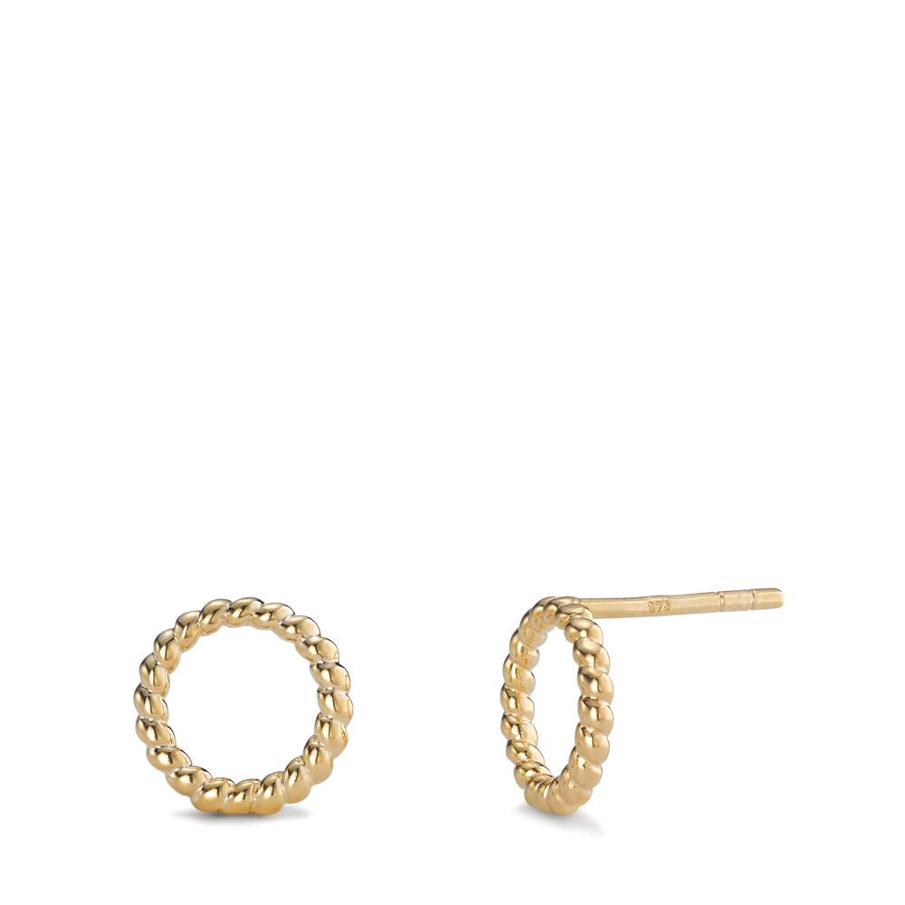 Stud earrings 9k Yellow Gold Ø10 mm