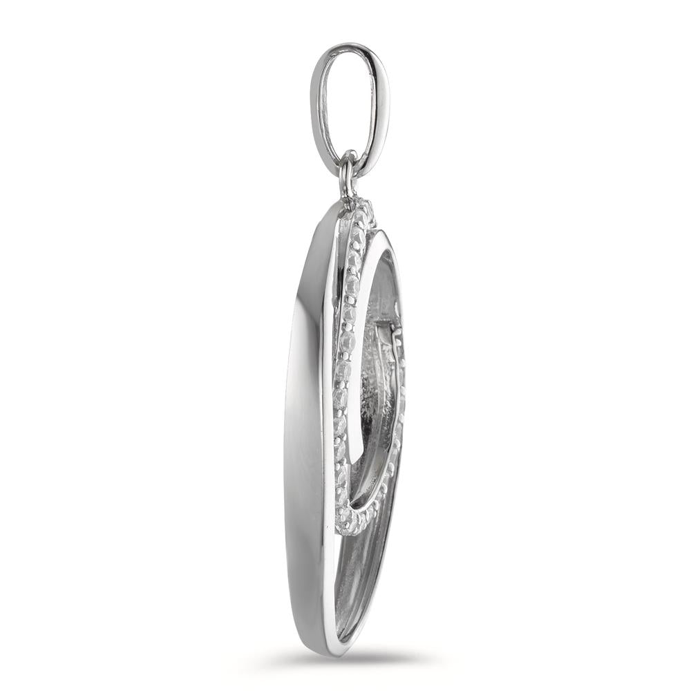 Pendant Silver Zirconia 26 Stones Rhodium plated