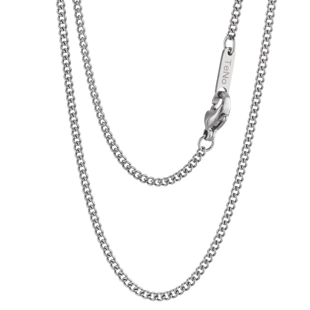 Curb-Necklace Stainless steel 40 cm