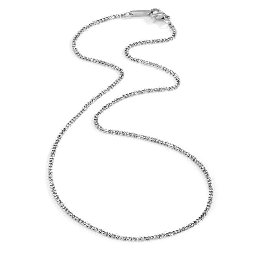 Curb-Necklace Stainless steel 40 cm