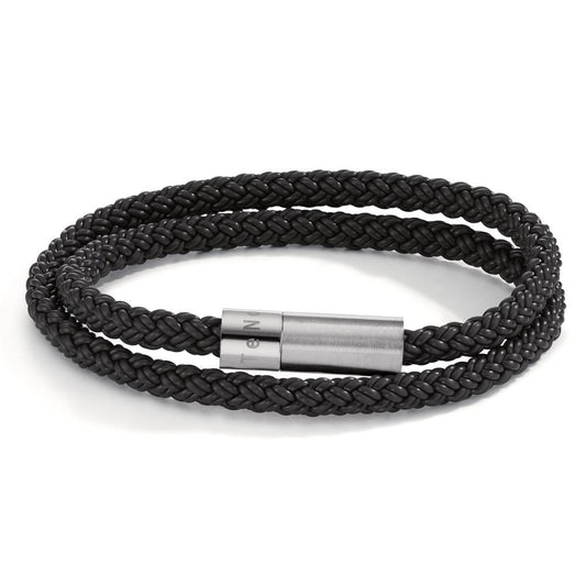 Bracelet Stainless steel, Rubber 19 cm