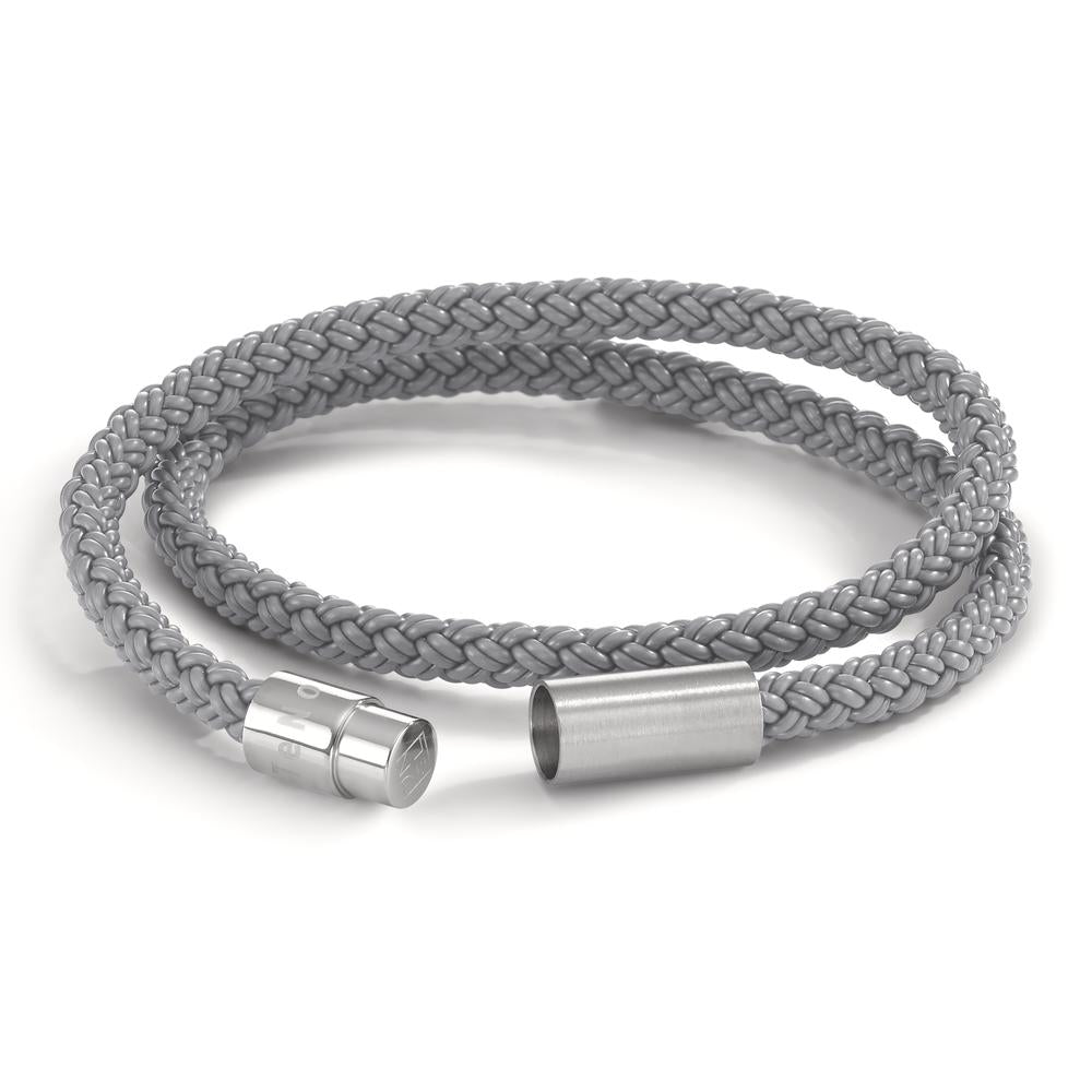 Bracelet Stainless steel, Rubber 23 cm