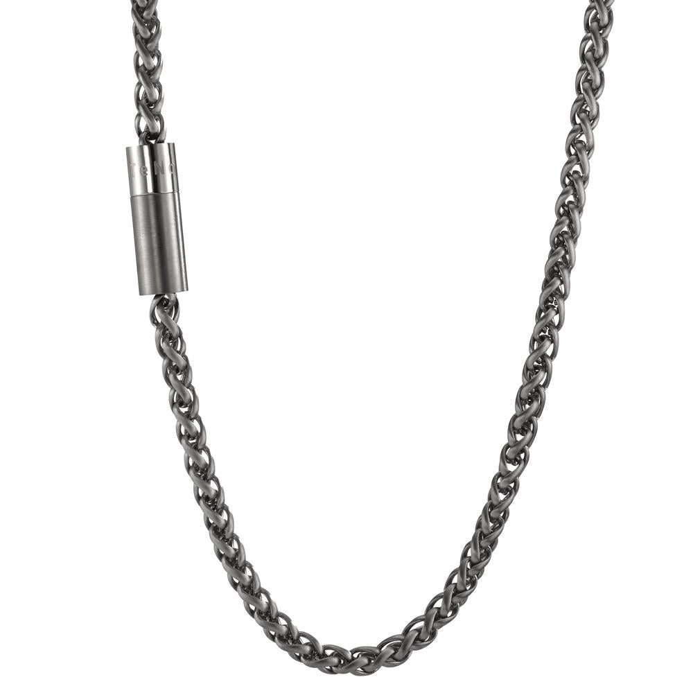 Necklace Stainless steel Gray IP coated 45 cm