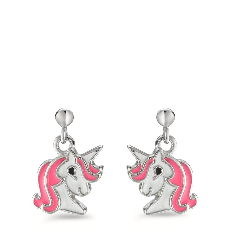 Drop Earrings Silver Rhodium plated Unicorn