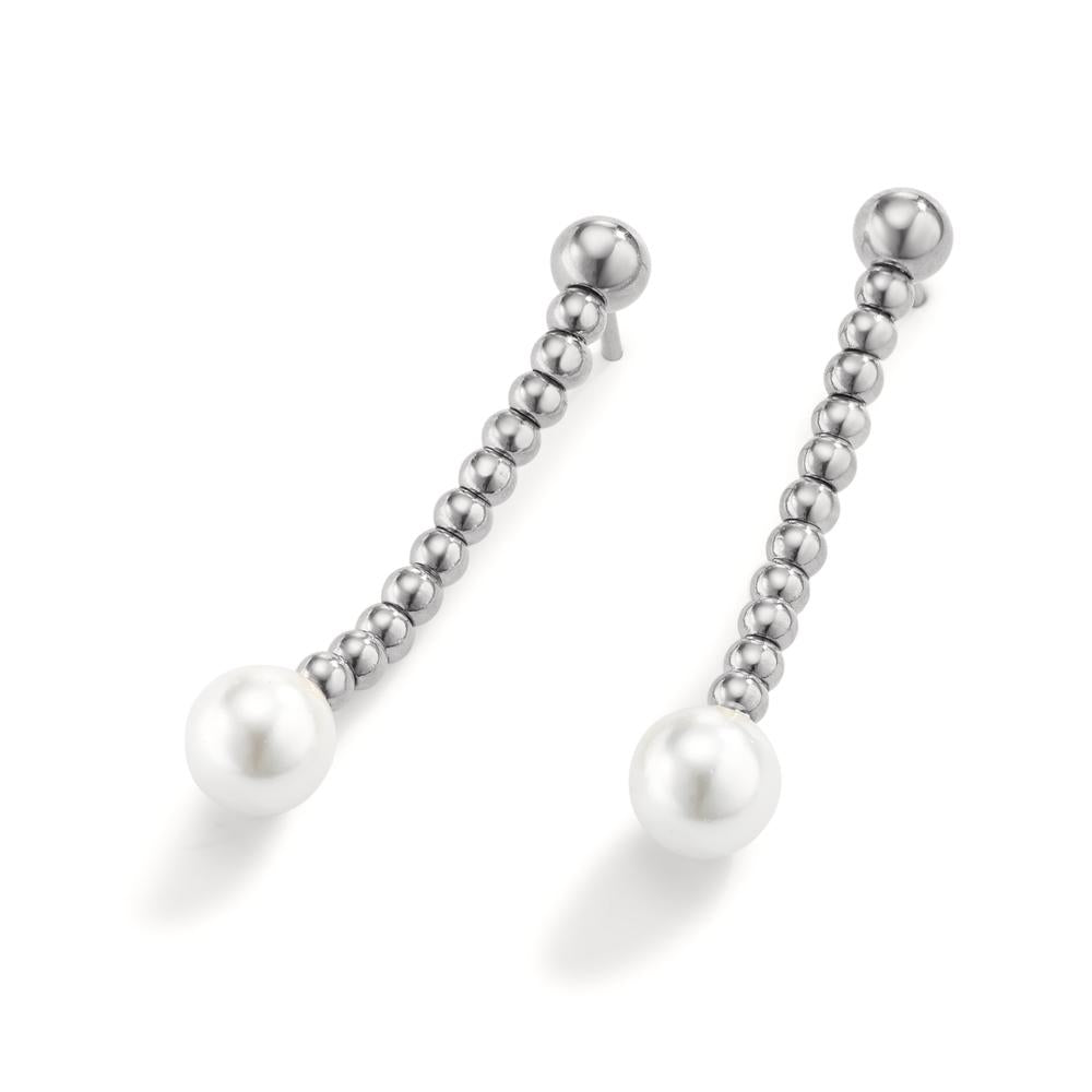 Drop Earrings Stainless steel Shell pearl Ø7 mm