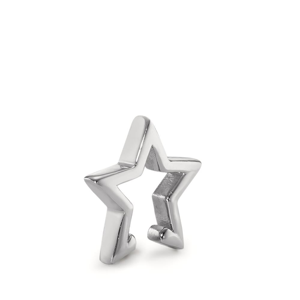 Ear Cuff Silver Rhodium plated Star Ø13.5 mm