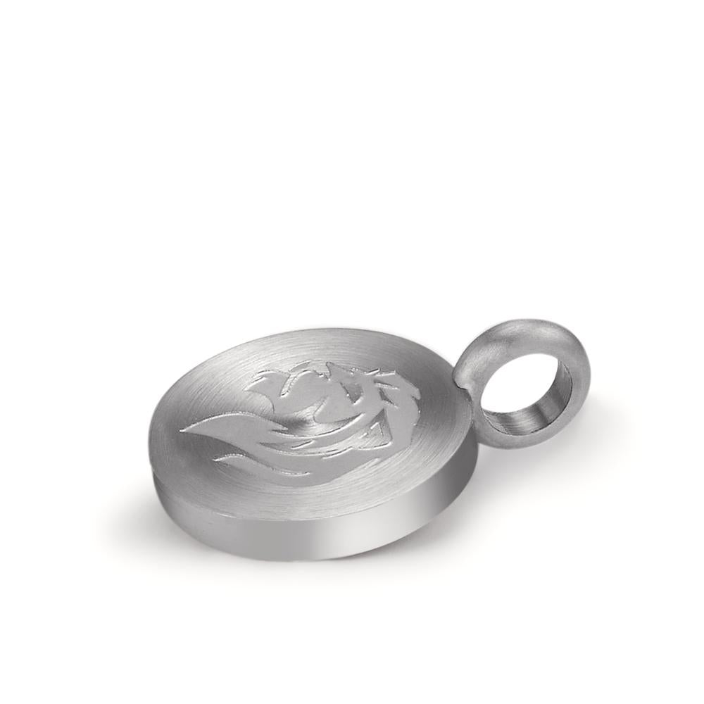 Pendant Stainless steel Lion Ø11 mm