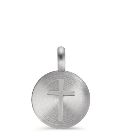 Pendant Stainless steel Cross Ø11 mm