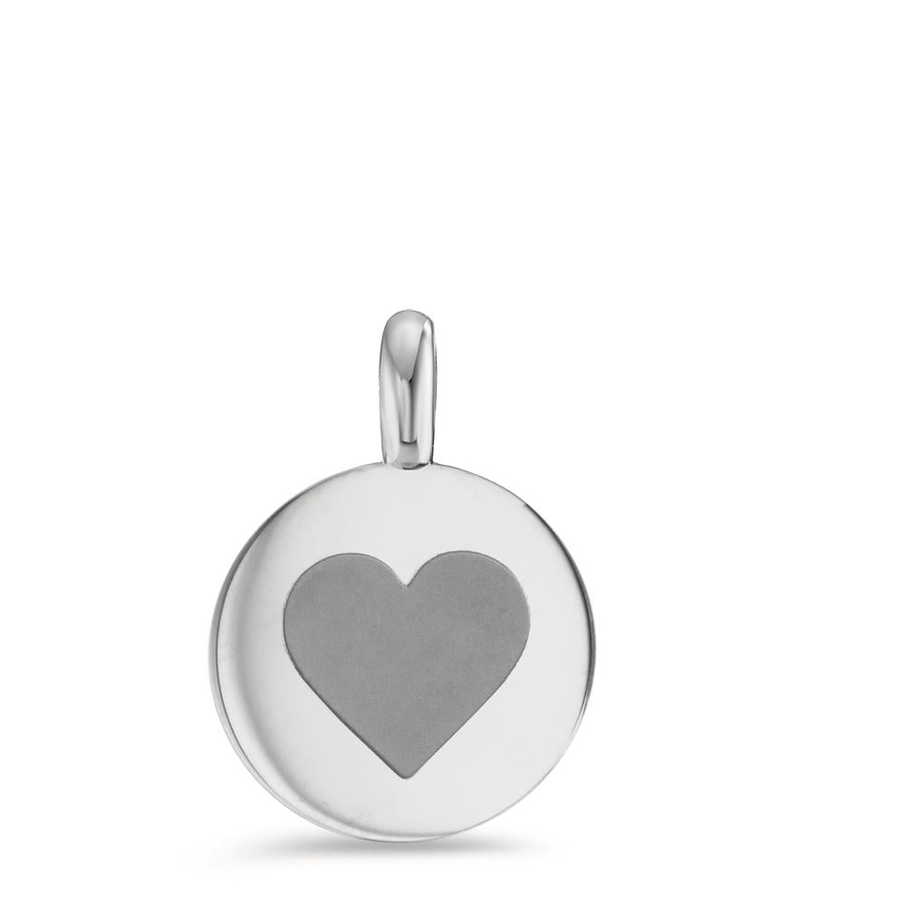 Pendant Stainless steel Heart Ø11 mm