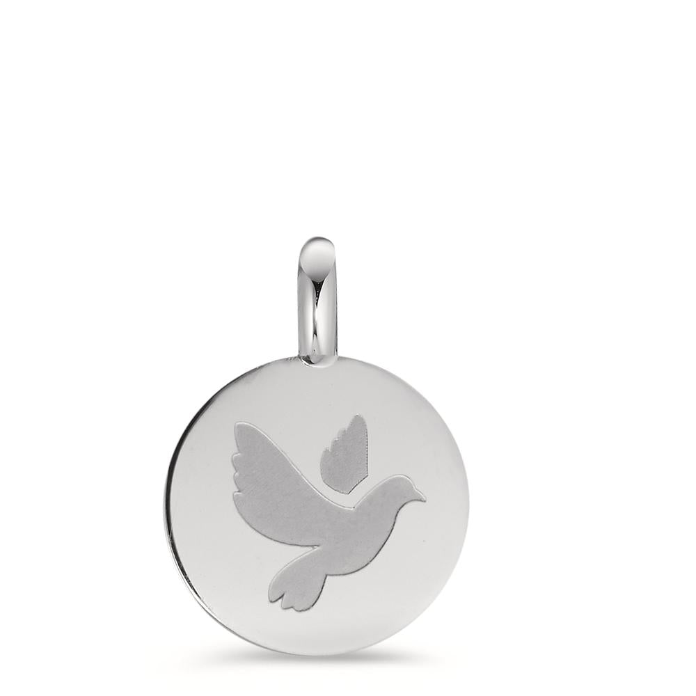 Pendant Stainless steel Dove Ø11 mm