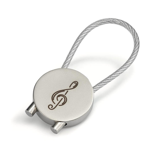 Keychains Metal Treble Clef Ø25 mm