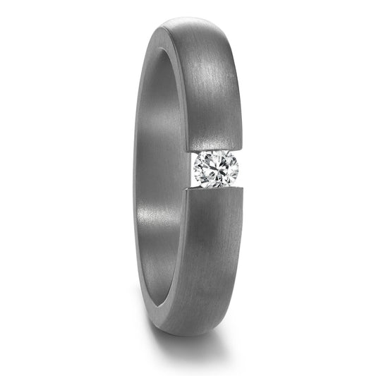 Wedding Ring Tantal 999 Diamond 0.10 ct, w-si