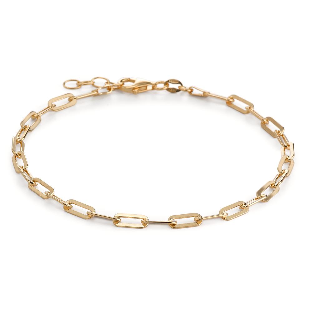 Anklet Silver Yellow Gold plated 22-24 cm