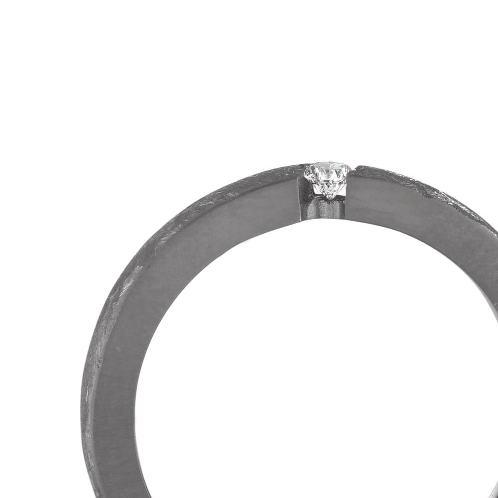 Wedding Ring Tantal 999 Diamond 0.05 ct, w-si