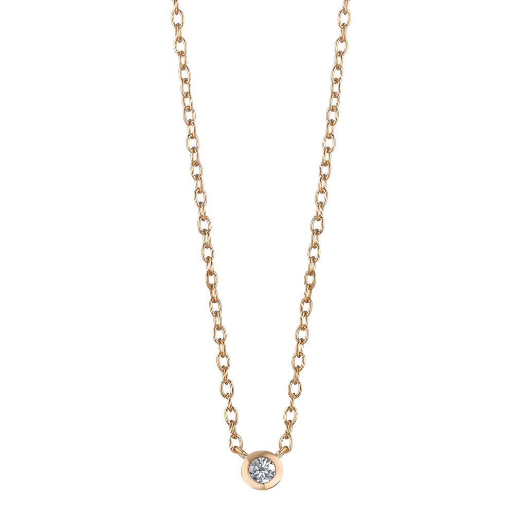 Necklace Bronze Zirconia 40-45 cm